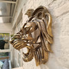 Rare Lion Head Wall Mounted Art