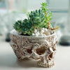 Resin Skull Flower Pot