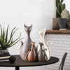 Ceramic Cat Family Ornament Set for home decoration1