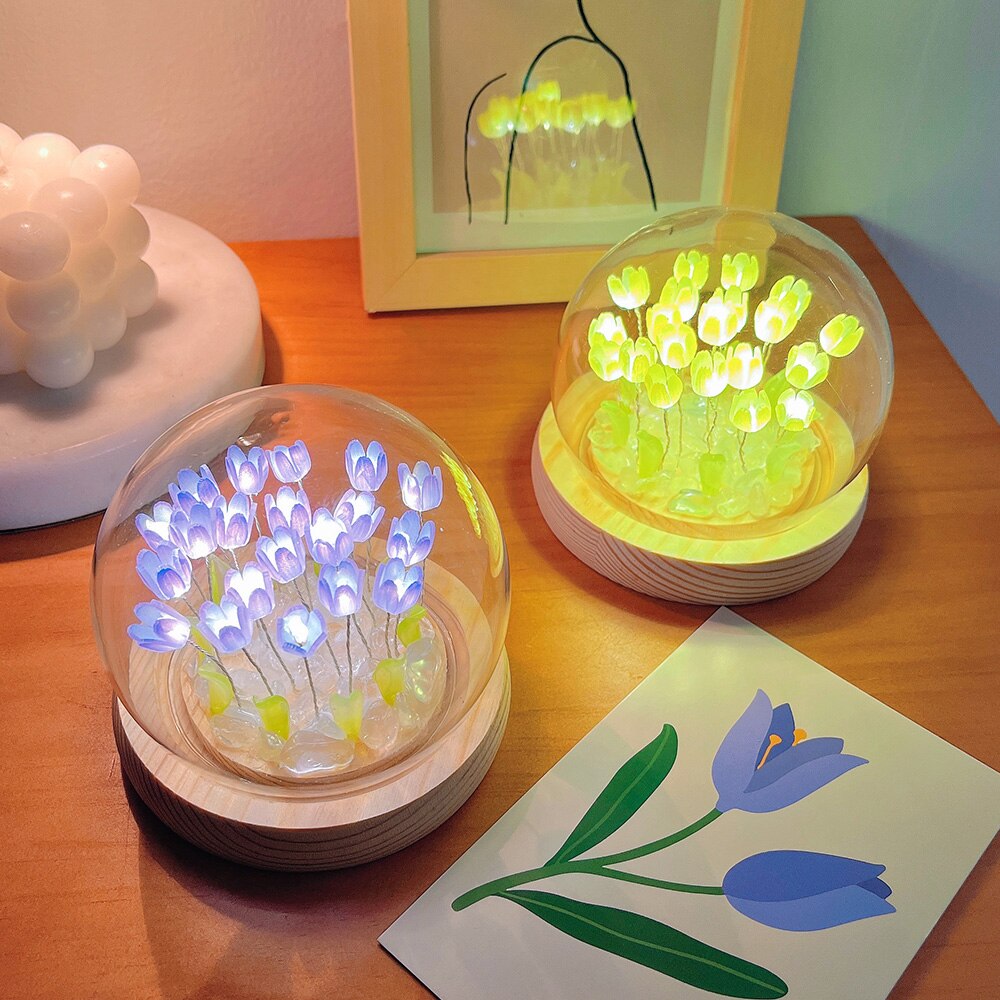 Artificial Flower Night Light