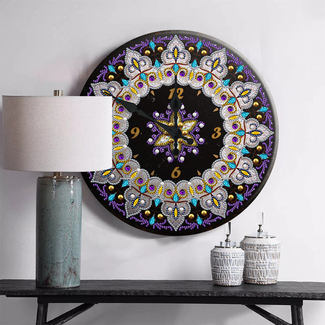 Mandala Pattern Wall Clock