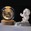 Crystal Astronaut Planet Globe