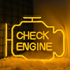 Car Check Engine Neon Light