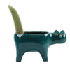 Whimsical cat-shaped ceramic flower pot for indoor &amp; outdoor decor3