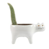 Whimsical cat-shaped ceramic flower pot for indoor &amp; outdoor decor5