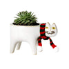 Whimsical cat-shaped ceramic flower pot for indoor &amp; outdoor decor6