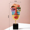 Nordic Abstract Face Art Figurine