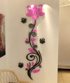 Rose Flower Acrylic Wall sticker
