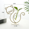 Cat Retro Iron Plant Vase for stylish home decor1