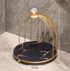 Golden Bird Cage Rack