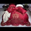 Satin Silk Embroidery Bedding Set
