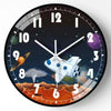 Planets Astronaut Wall Clock
