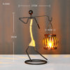 Abstract Iron Candle Holder