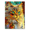 Abstract Cat Canvas Wall Art for modern home decor0