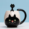 Cute Cat Coffee Mug with Spoon