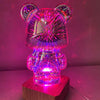 Little Bear 3D Glass Light
