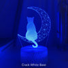 3D Acrylic Cat Night Light