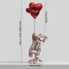 Modern Resin Love Bear Figurine