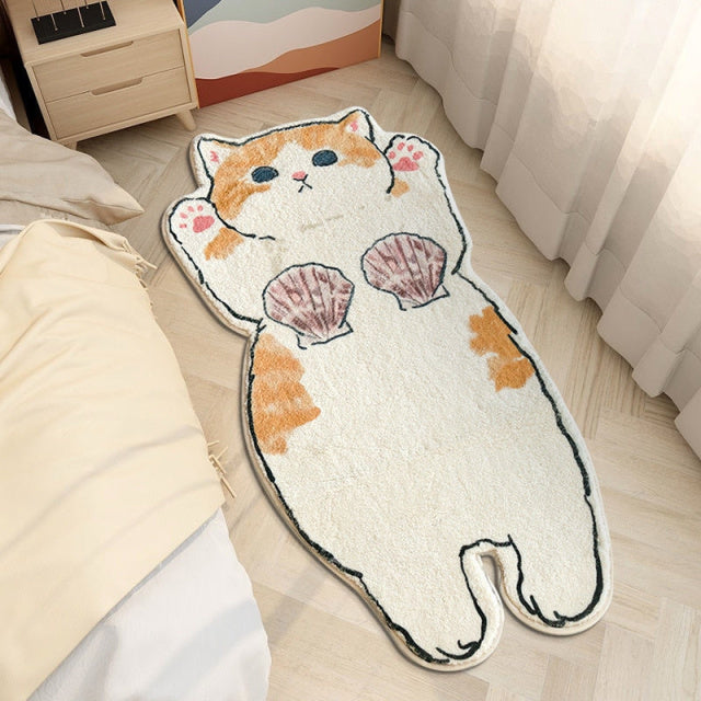 Cute Cat Fluffy Carpet