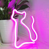 Cat Figure Neon Light in vibrant colors4