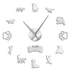 3D Cats Dogs DIY Wall Clock for home decoration2