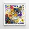 Cat Abstract Oil Painting Wall Art3