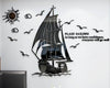 Sailboat Acrylic 3D Wall Sticker