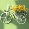 Bicycle Flower Basket Wall Hanging